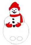 Snowman Finger Puppet