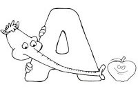 Letter A Coloring Page