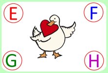 Preschool Valentine Day Theme PreReading Skills Letters EFGH